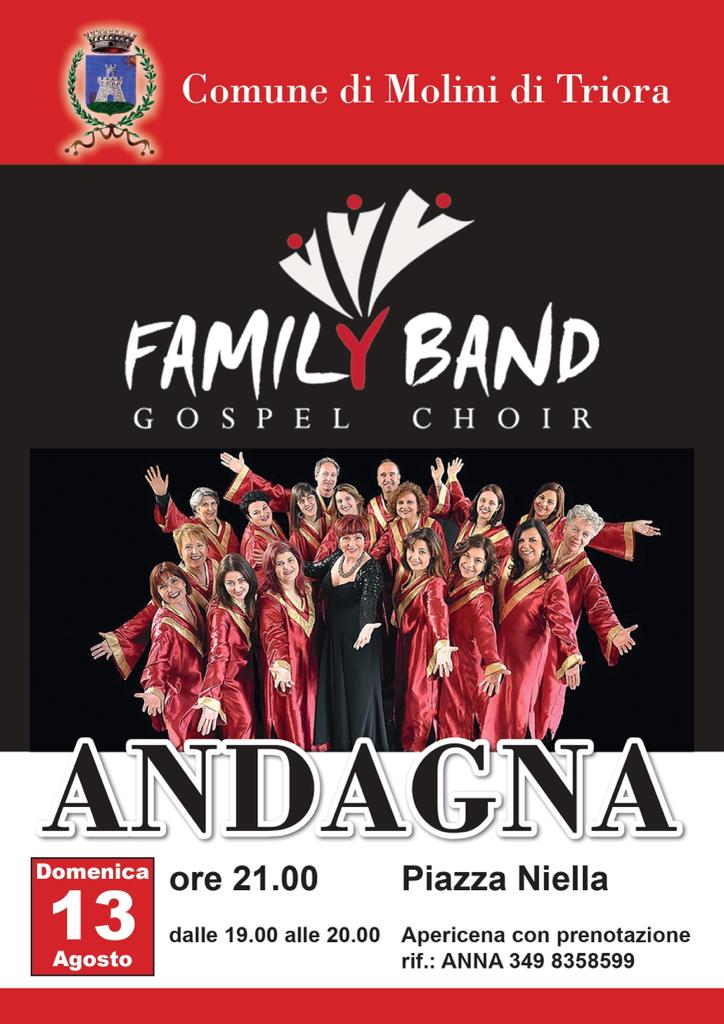family band gospel choir andagna 2023